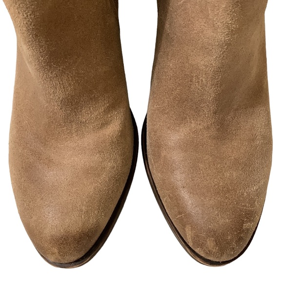 Lucky Brand Esperanza suede buckle stacked heel booties - Picture 8 of 16